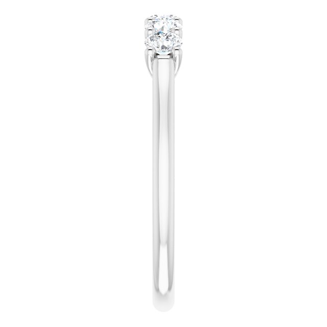 0.50 ct. Round Cut Diamond Wedding Band 5 Stone Anniversary Ring-VIRABYANI